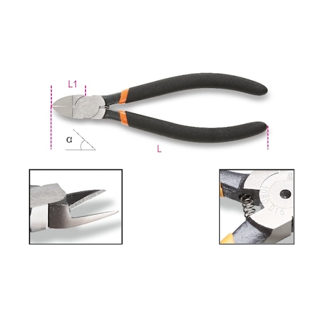Beta 1080D 15 Degrees Diagonal Flush Cutting Nippers 010800015